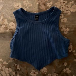 Shein Blue Crop Top